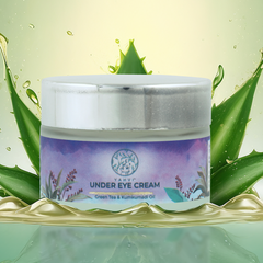 Yahvi Green tea & kumkumadi oil under eye cream | Reducing the appearance of dark circles, puffiness, fine lines