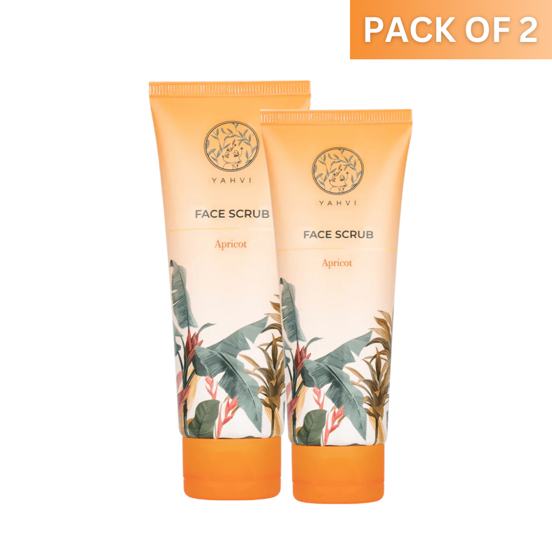 Yahvi Apricot Face Scrub with Walnut & Aloevera (100 Ml)