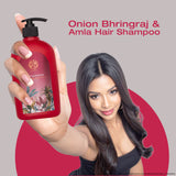 Yahvi Onion bhringraj & amla hair shampoo | Reduce hair fall, promote hair growth, and improve hair health