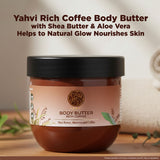 Yahvi Rich Coffee Body Butter with Shea Butter & Aloe Vera|Helps to Natural Glow |Nourishes Skin