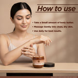 Yahvi Rich Coffee Body Butter with Shea Butter & Aloe Vera|Helps to Natural Glow |Nourishes Skin