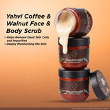 Yahvi Coffee & walnut face & body scrub | Helps remove dead skin cells and impurities | Deeply moisturizing the skin