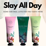 Yahvi Hand & Nail Cream Combos: Nourishing Kokum & Tea Tree, Revitalizing British Rose, Hydrating Aloe & Cucumber