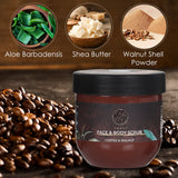 Yahvi Face & Body Scrub With Coffee, Walnut & Shea Butter (200 Ml)