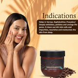Yahvi Face & Body Scrub With Coffee, Walnut & Shea Butter (200 Ml)