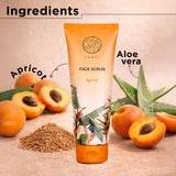 Yahvi Apricot Face scrub | Helps in correct poor skin tone by exfoliating away damaged skin