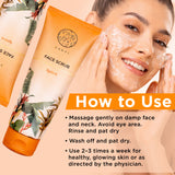 Yahvi Apricot Face scrub | Helps in correct poor skin tone by exfoliating away damaged skin