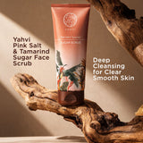 Yahvi Pink Salt & Tamarind Sugar Face Scrub | Deep Cleansing for Clear,| Smooth Skin
