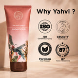 Yahvi Pink Salt & Tamarind Sugar Face Scrub | Deep Cleansing for Clear,| Smooth Skin