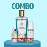 Yahvi Summer Glow Complete Skincare Combo | Body Wash | Deep Cleansing Foaming Face Wash | Cucumber Face Serum | Clear Fresh | Spot-Free Skin