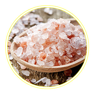 Raw Pink Salt—heals and soothes breakouts.